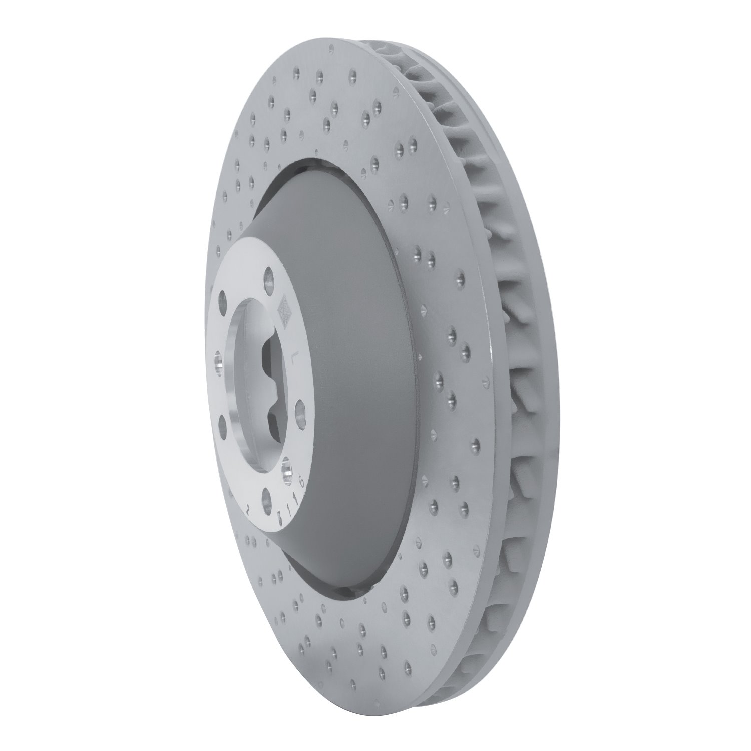 GEOMET Drilled Hi-Carbon Alloy Brake Rotor [Coated], Fits