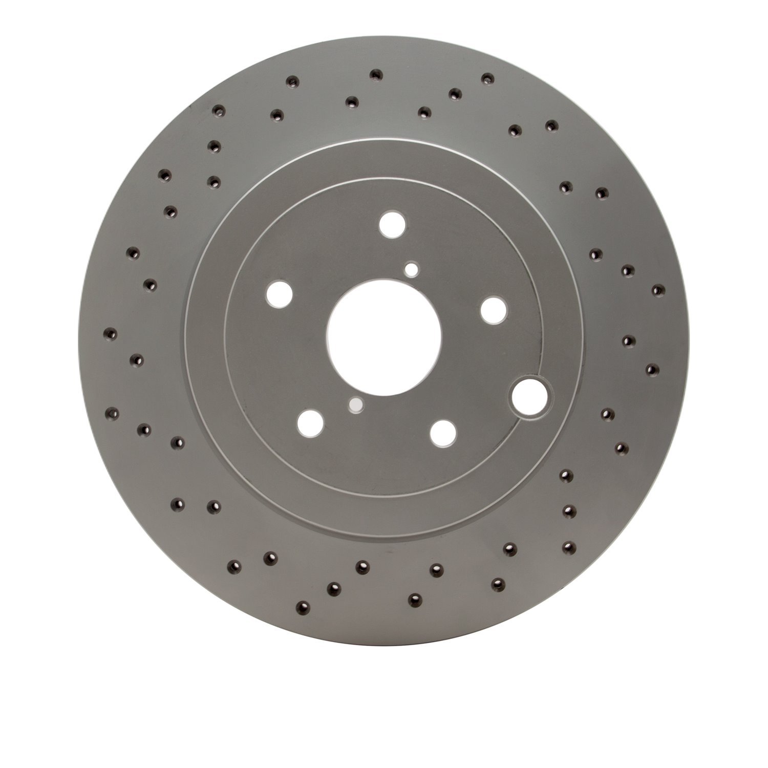 920-13042 GEOMET Drilled Hi-Carbon Alloy Brake Rotor [Coated], 2018-2021 Subaru, Position: Rear