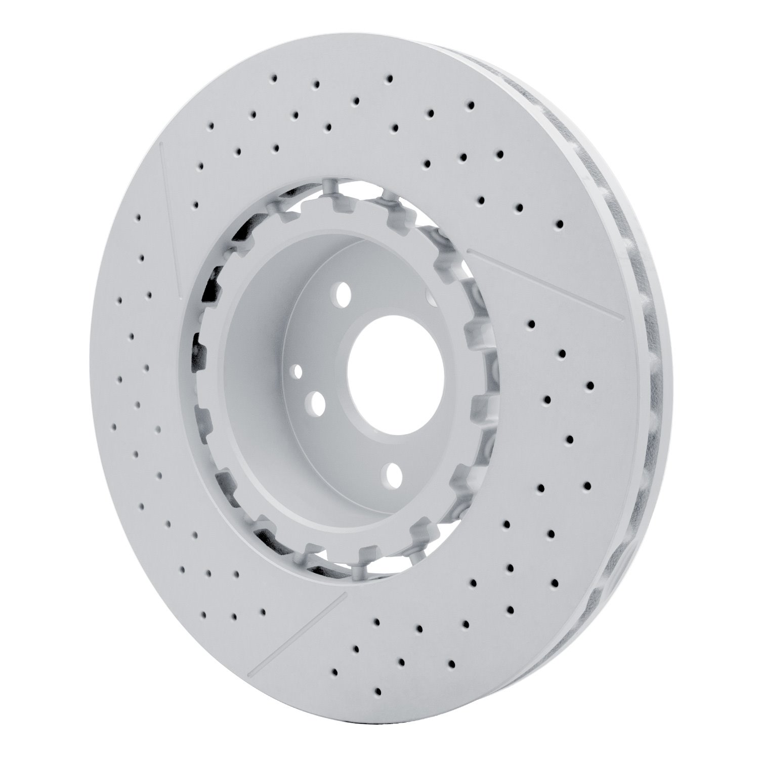 GEOMET Drilled/Slotted Hi-Carbon Alloy Brake Rotor [Coated], Fits