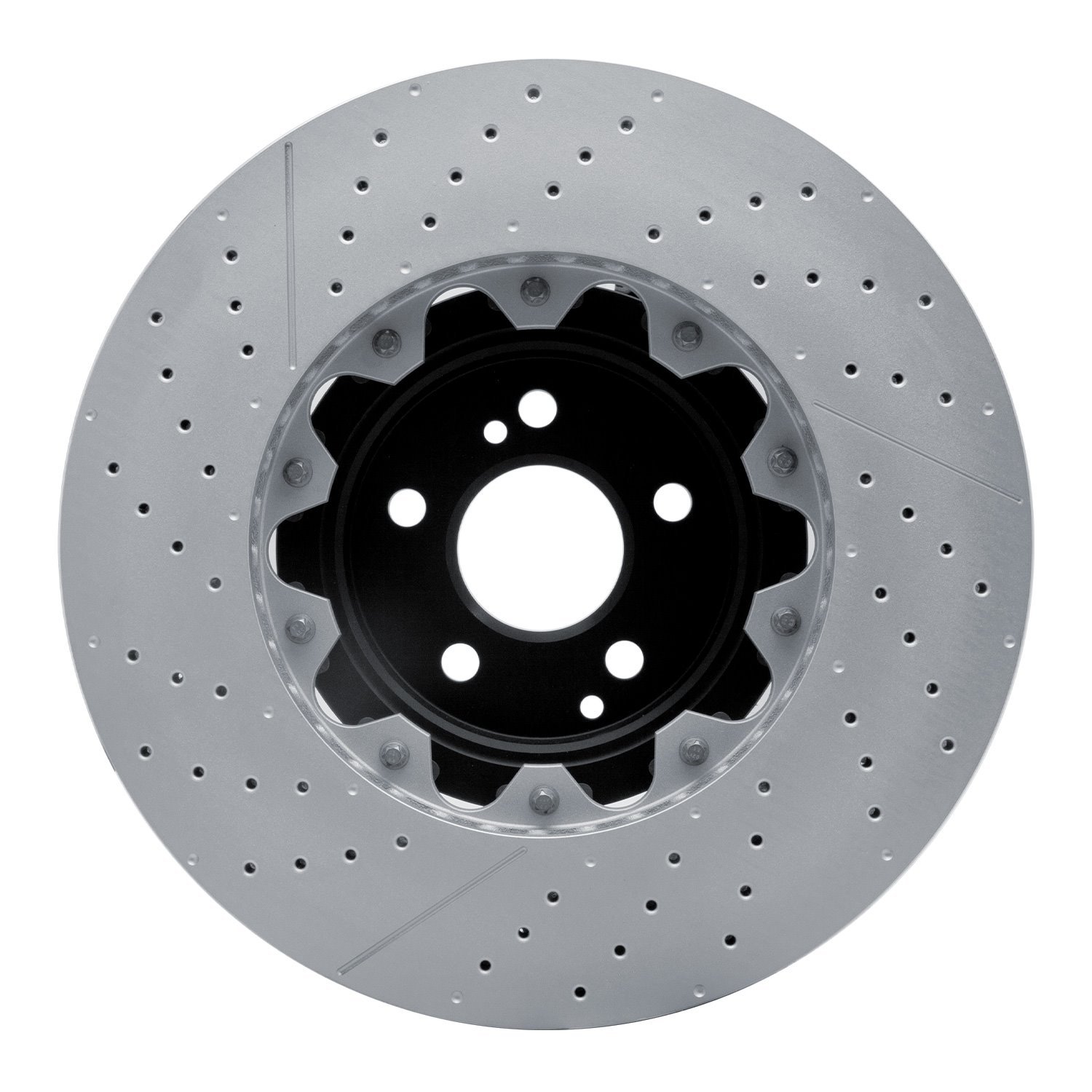 930-63164A GEOMET Drilled/Slotted Hi-Carbon Alloy Brake Rotor [Coated], 2007-2016 Mercedes-Benz, Position: Front