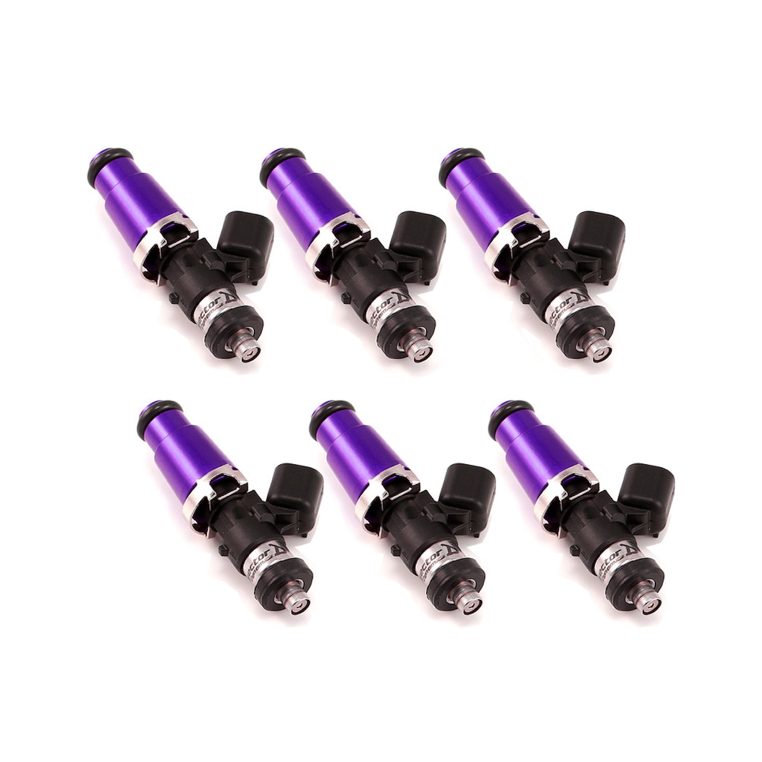 1050.60.14.D.6 1050cc Fuel Injector Set, 14 mm (Purple) Adaptor Tops Denso Lower