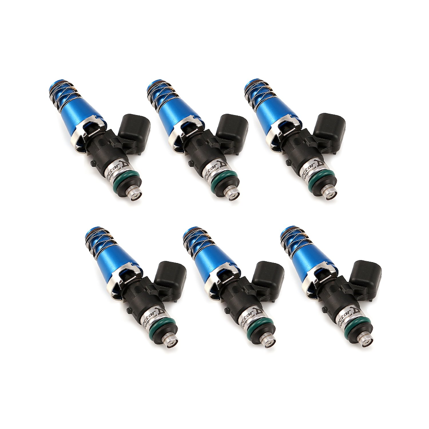1300.60.11.14.6 1340cc Fuel Injector Set, 60 mm Length, 11 mm Blue Top, 14 mm Lower O-Ring