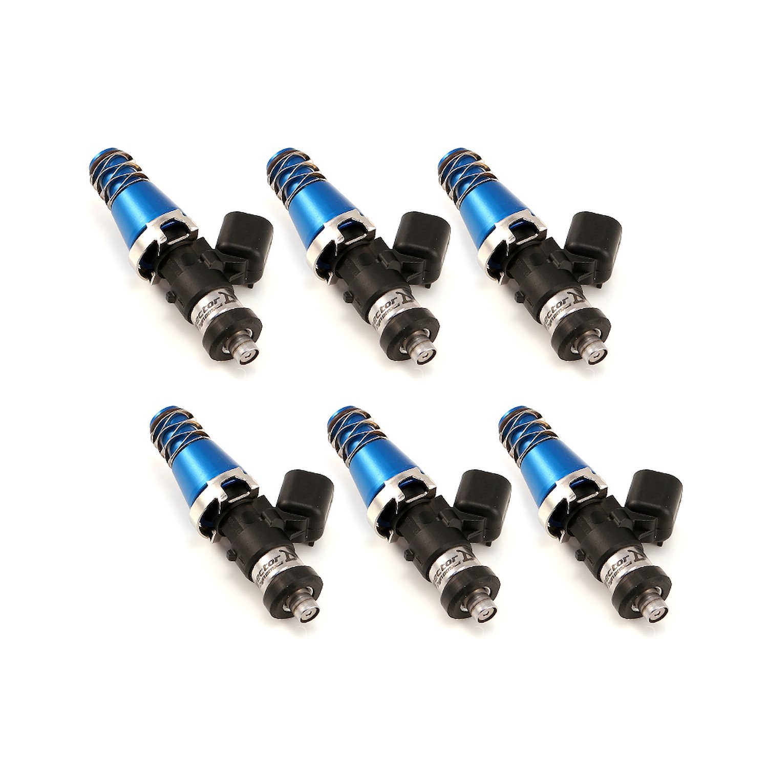 1700.60.11.D.6 1700cc Fuel Injector Set, 60 mm Length, 11 mm Blue Top, Denso Lower Cushion