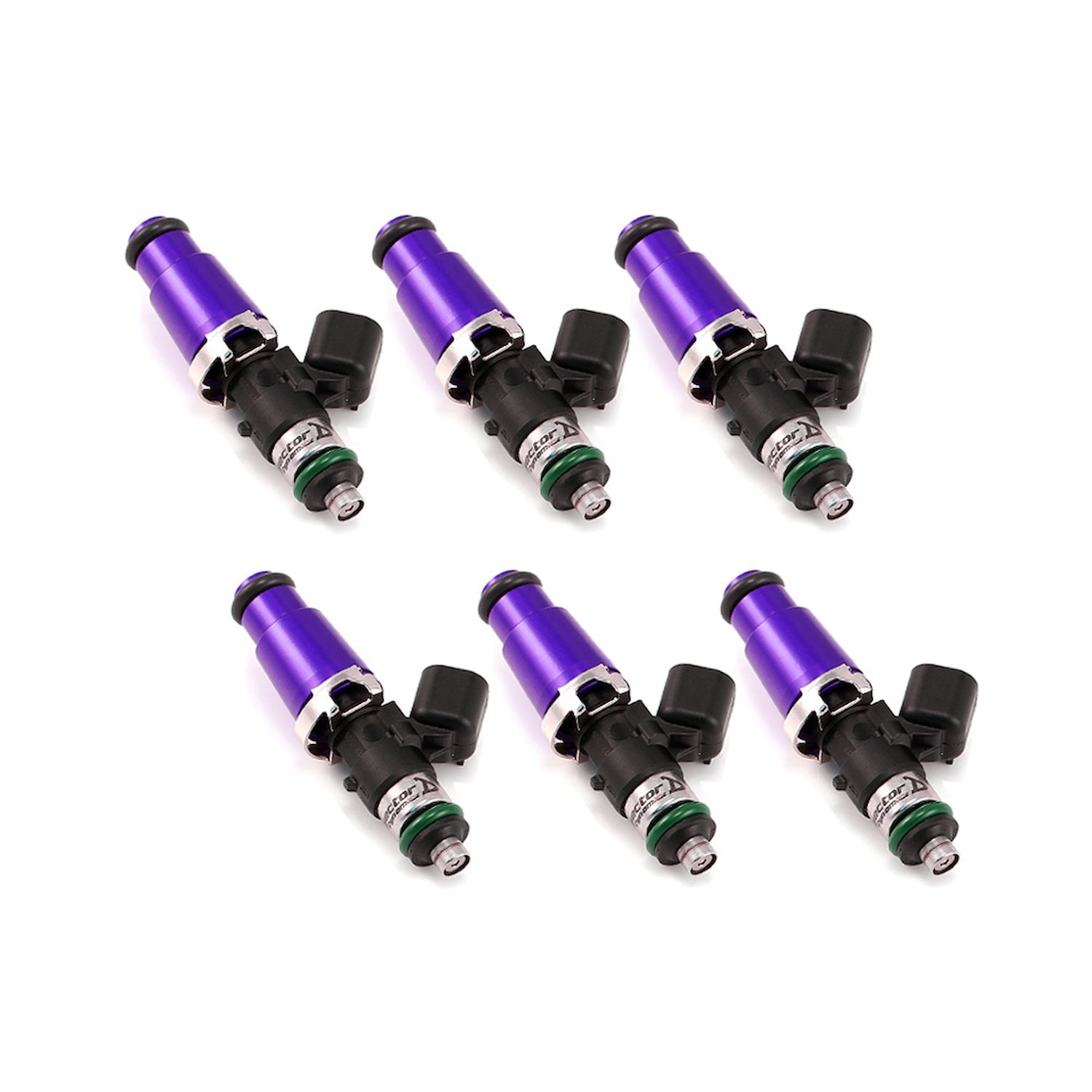 1700.60.14.14.6 1700cc Fuel Injector Set, 60 mm Length, 14 mm Purple Top, 14 mm Lower O-Ring