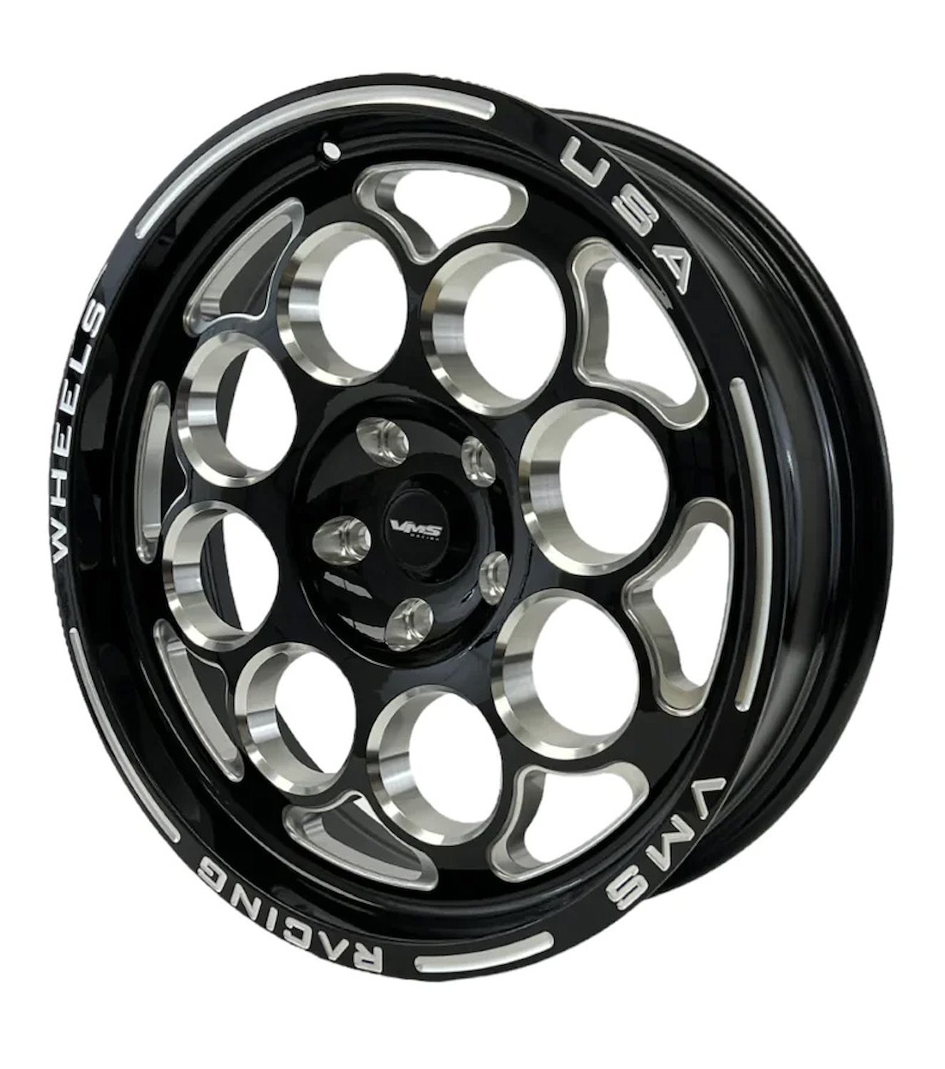 VWMO035 Modulo Wheel, Size: 18" x 5", Bolt Pattern: 5 x 4 3/4" (120.65 mm) [Finish: Gloss Black Milled]