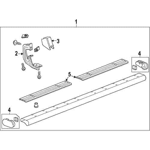 Tubular Assist Step LH - 6" Oval 2007-13 Chevy Silverado/GMC Sierra (Crew Cab)