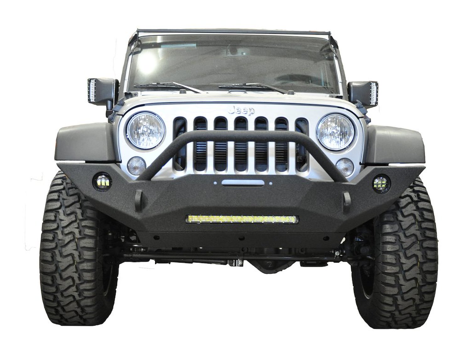 FS-18 Hammer Forged Full Width Front Bumper [2007-2020 Jeep Wrangler JK, JL, JT Gladiator]