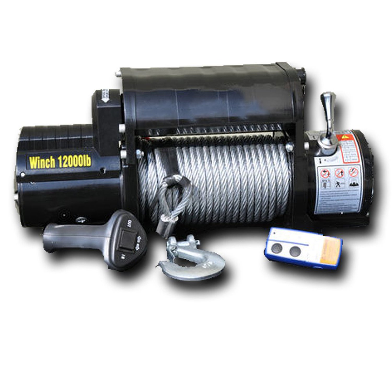 12,000 Lbs. Capacity Winch with Steel Cable
