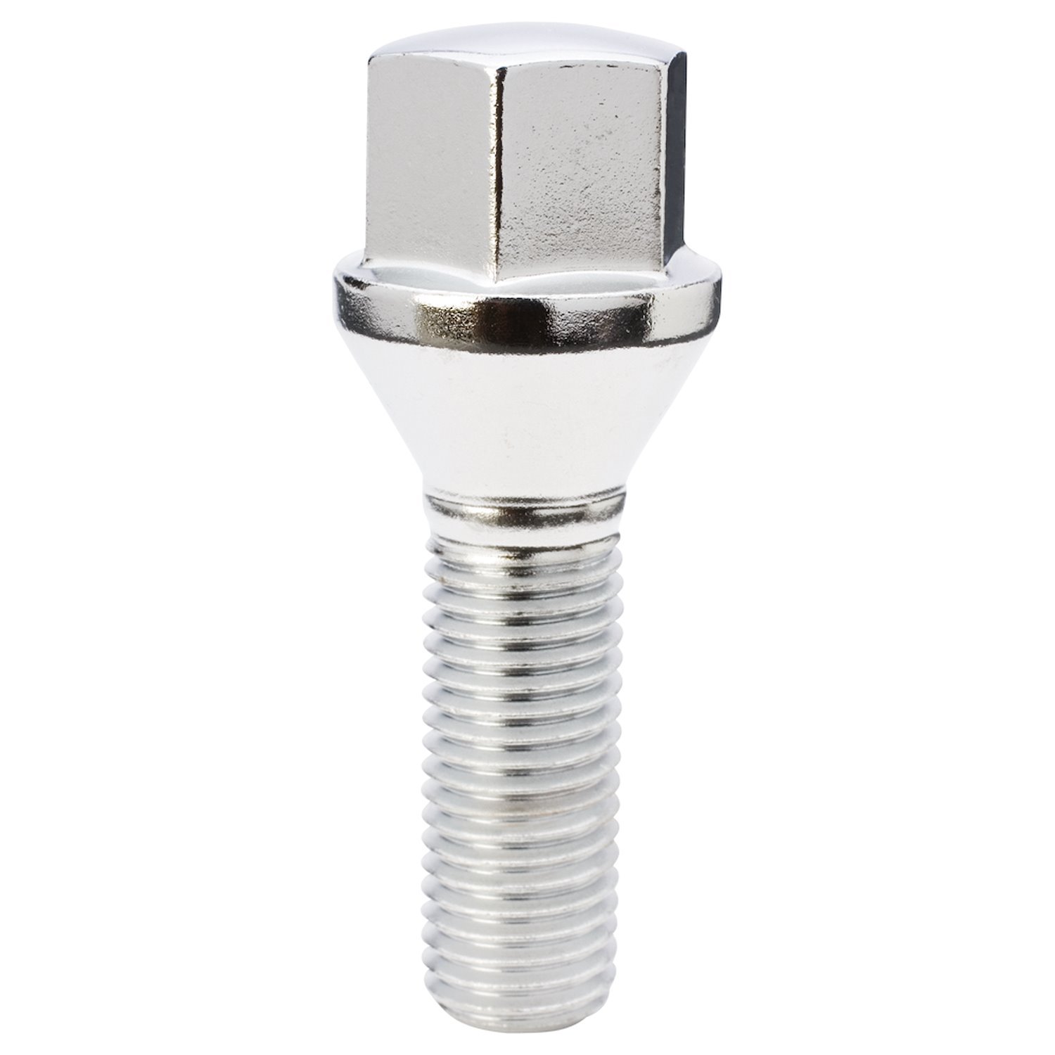 17015 Lug Bolt, Cone Seat, 17 mm, 12 mm x 1.50, Chrome, 33 mm