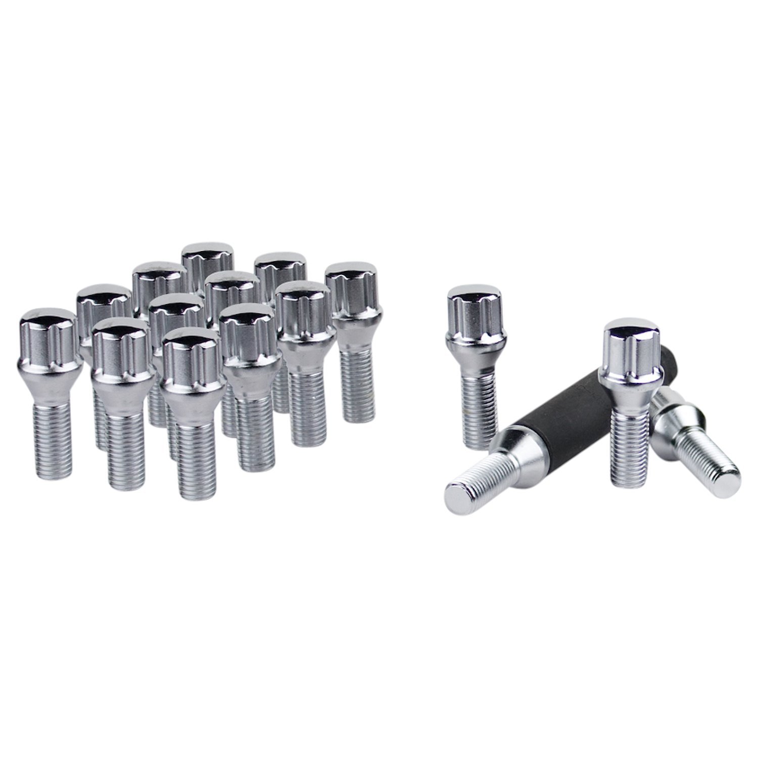 17015SD Spline-Lug Bolt, 12 mm x 1.50 32 mm, Chrome