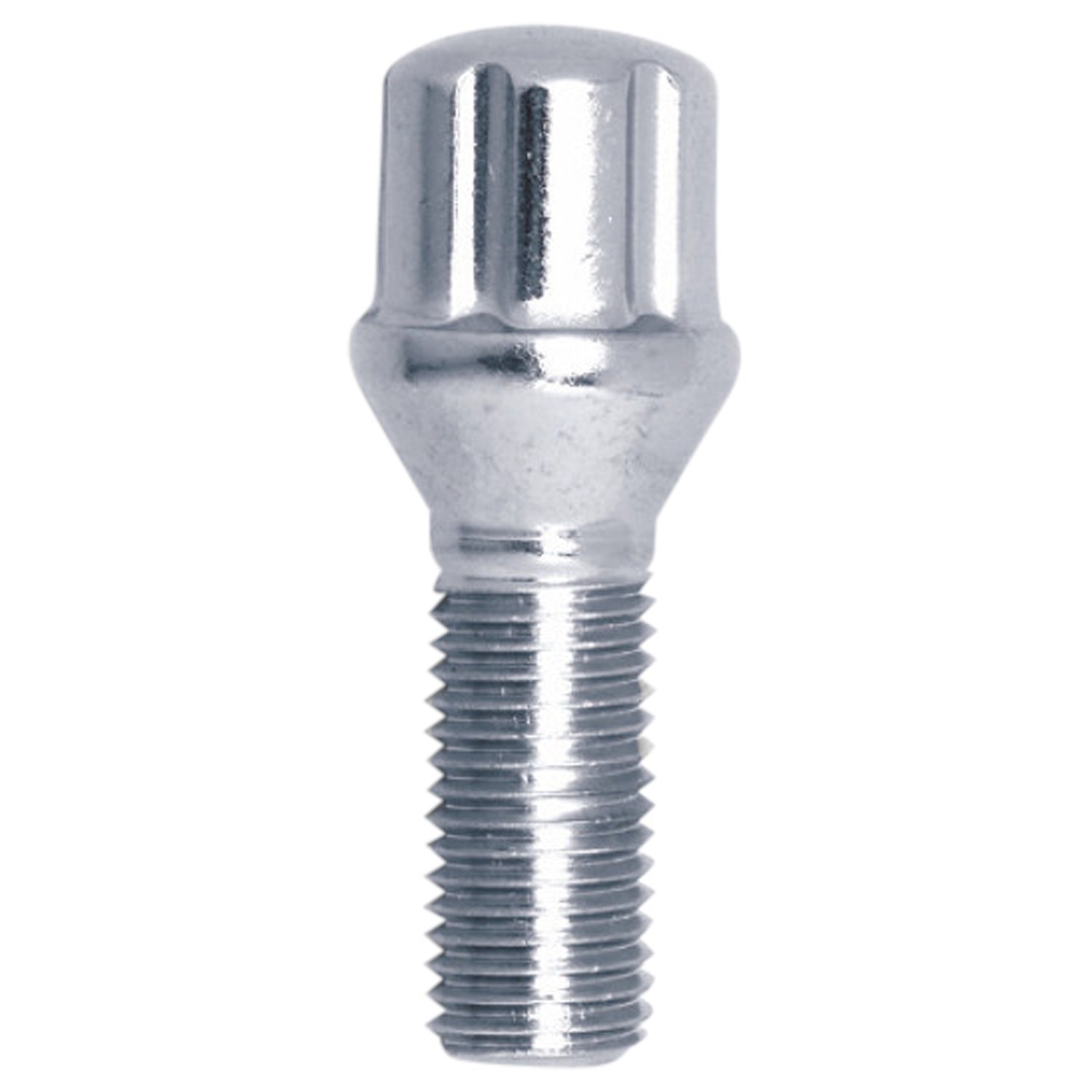 17019SD Spline-Lug Bolt, 14 mm x 1.50 30 mm, Chrome