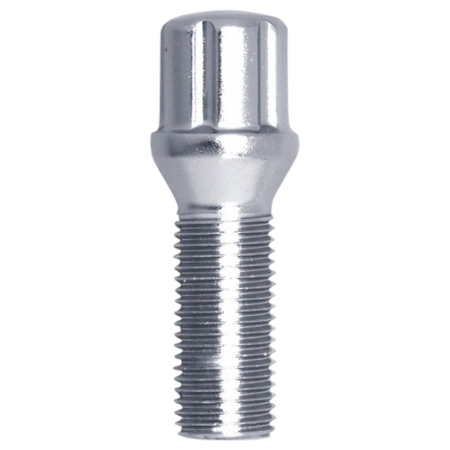 17142SD Spline-Lug Bolt, 14 mm x 1.25 32 mm, Chrome