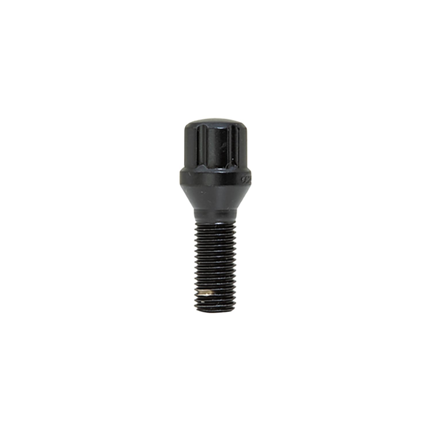 17179SDBC Spline-Lug Bolt, 12 mm x 1.50 28 mm, Black