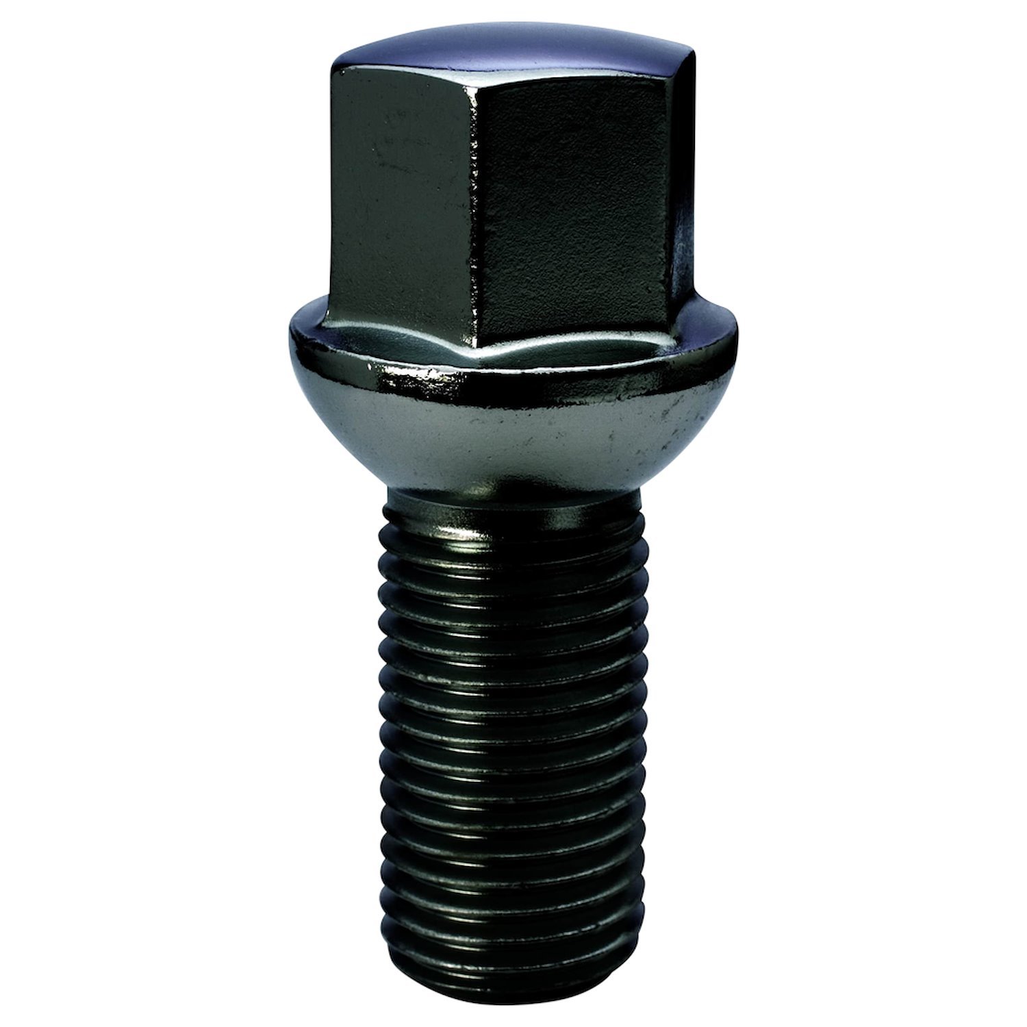 18018BC Lug Bolt, Ball Seat R13, 17 mm, 14 mm x 1.50, Black, 27 mm