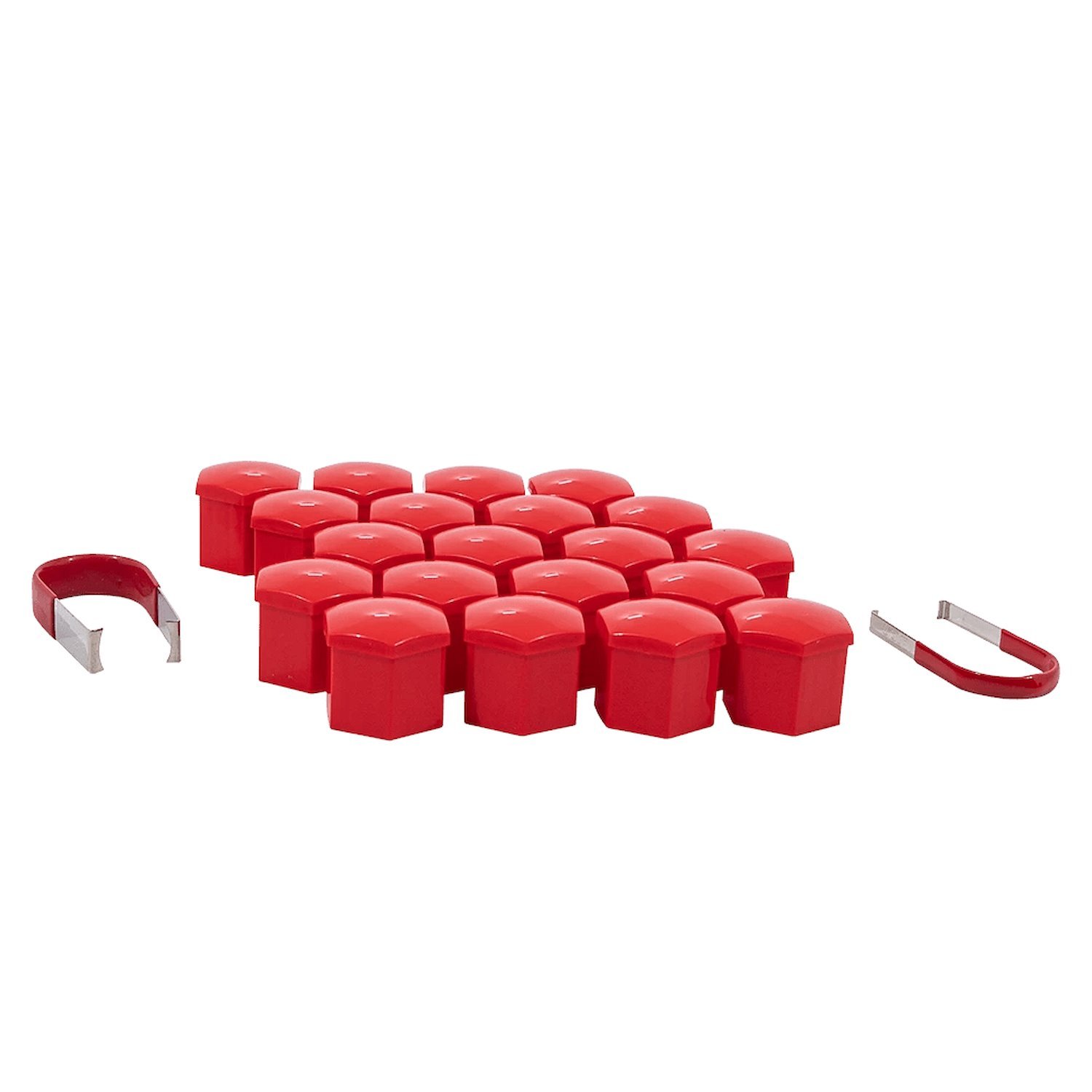 21CAP-IRD 21 mm Hex Cap SET, Red