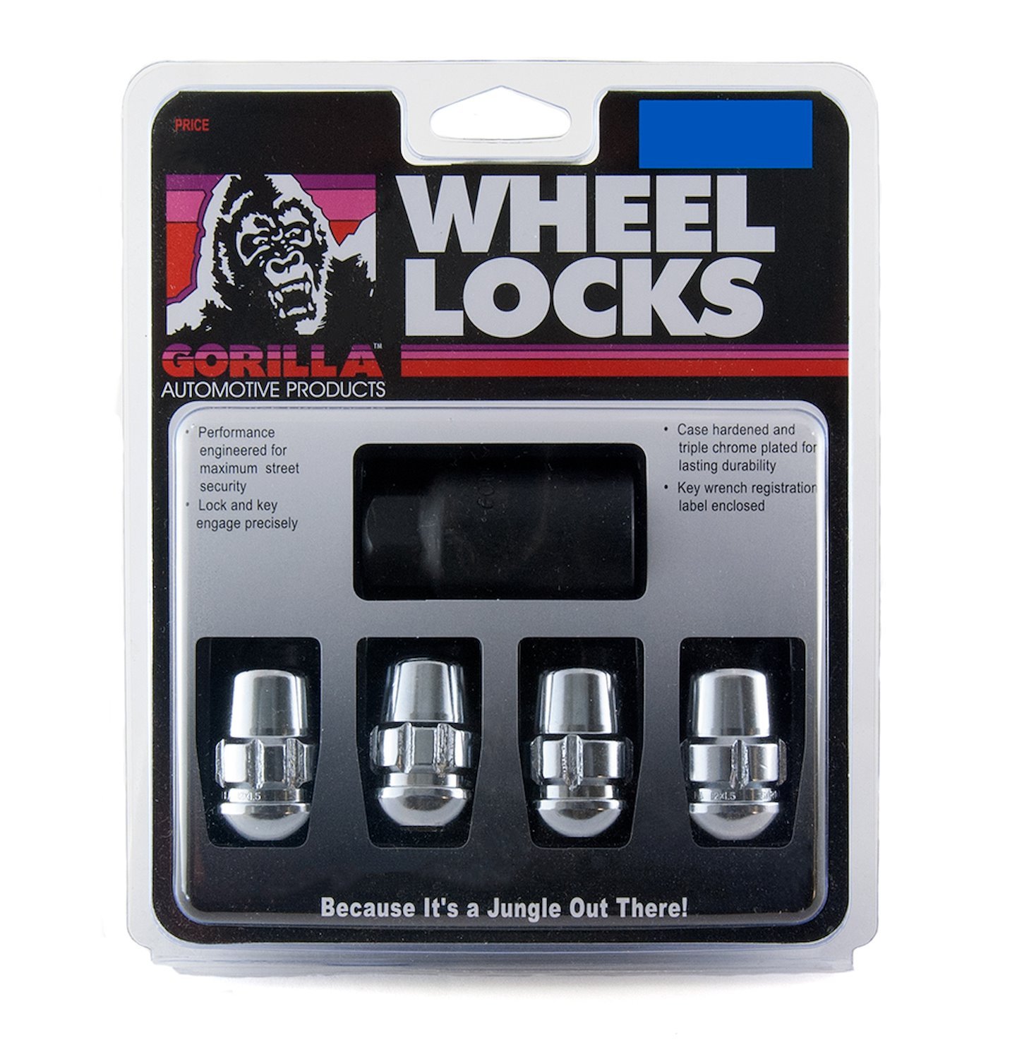 38431XL Gorilla Lock Wheel Lock, Honda XL, 12 mm x 1.50, Chrome