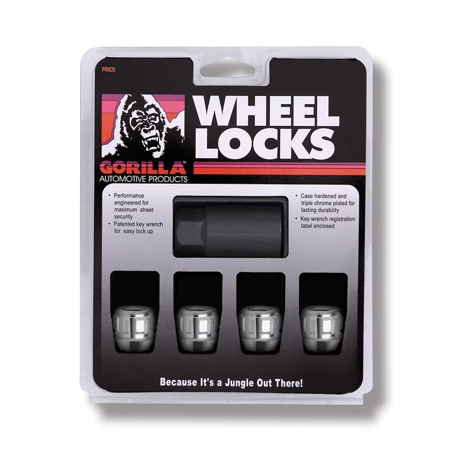 78481N Gorilla Lock Acorn Wheel Lock, OE 1/2, Zinc