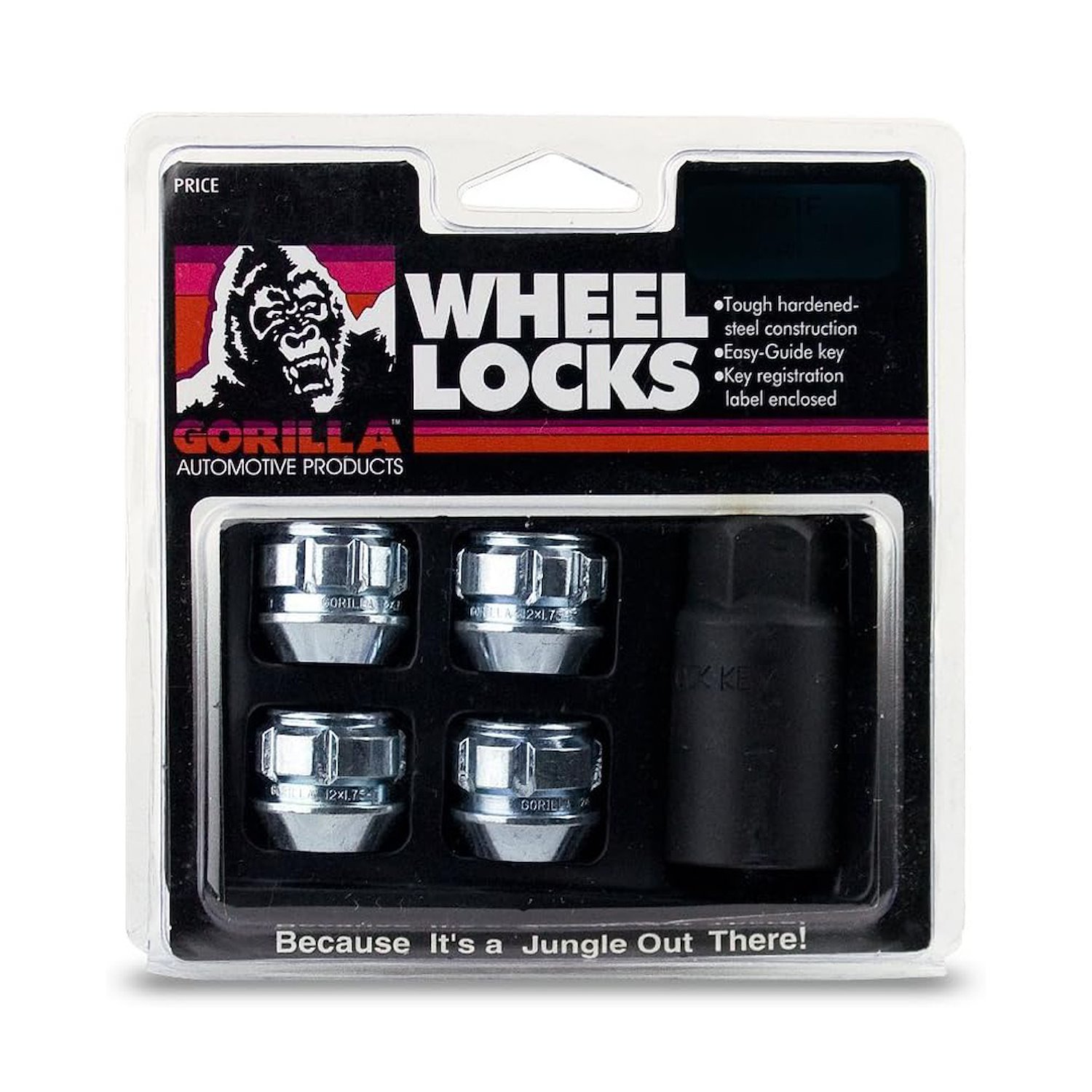 78681N Gorilla Lock Acorn Wheel Lock, OE 1/2, Zinc