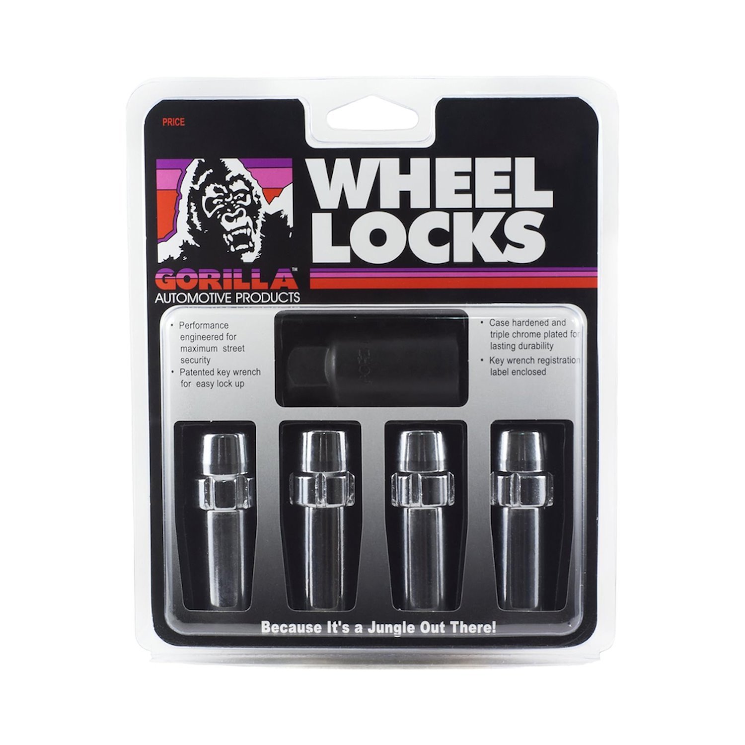 84681N Gorilla Lock Wheel Lock, SST Mag, 1/2, Chrome