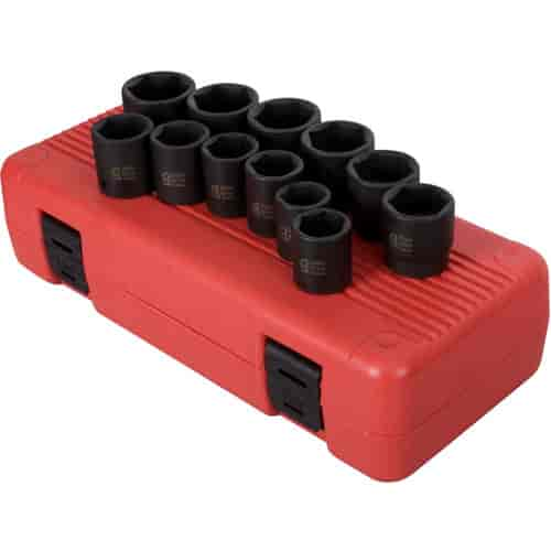 12pc. Metric Impact Socket Set 1/2" Drive