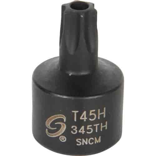 T45H Stubby TAMPR Internal Star Impact Socket 3/8" Drive