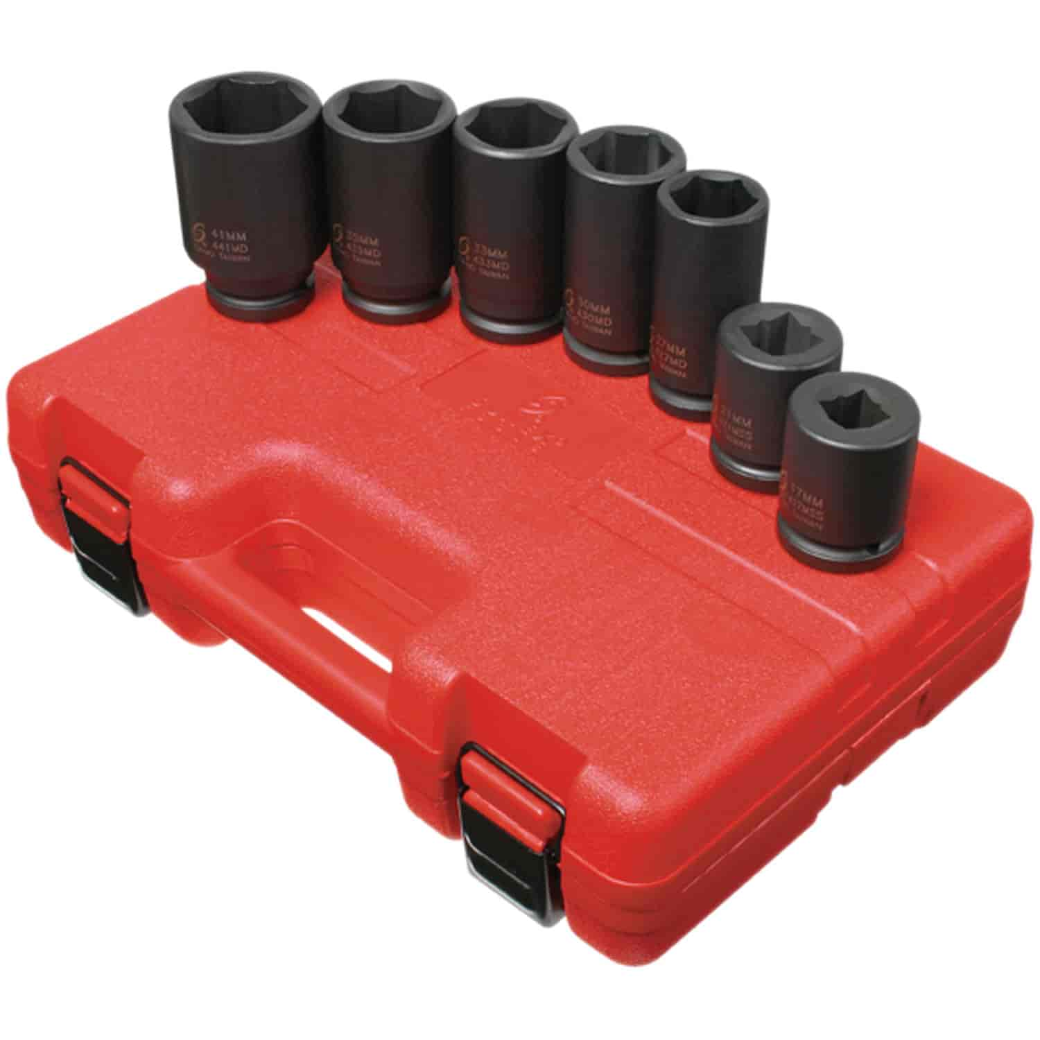 7pc. Metric Truck Service Impact Socket Set 3/4" Drive