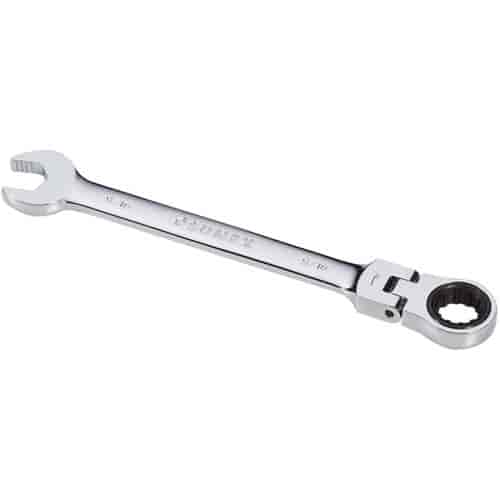 9/16" V-Groove Flex Head Combination Ratcheting Wrench
