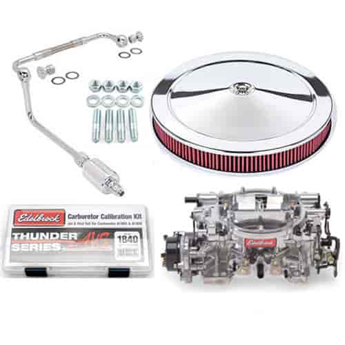 Thunder Series AVS 650 CFM Electric Choke Carburetor Kit with Calibration Kit