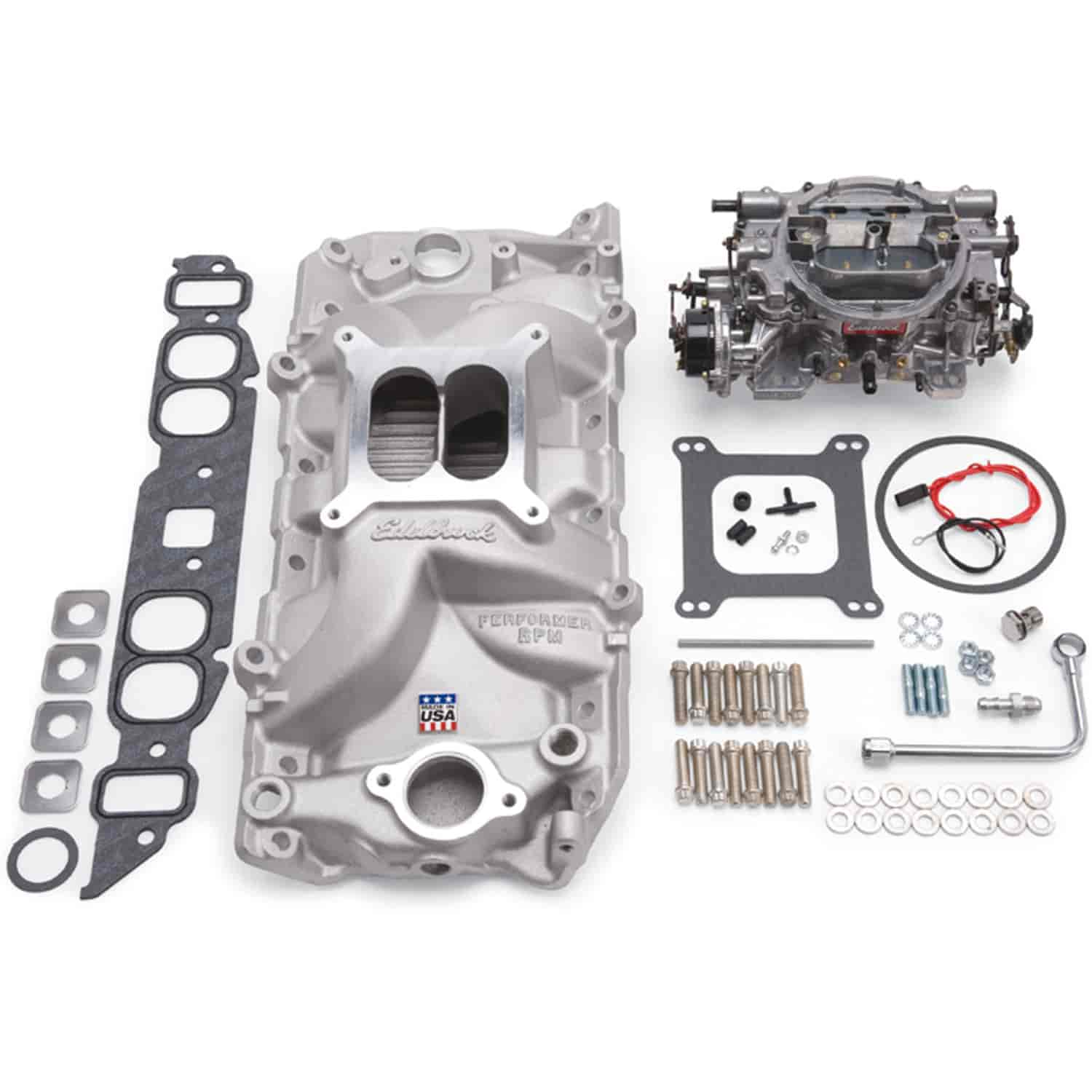 Single-Quad RPM Manifold and Carburetor Kit for Oval Port Big Block Chevy