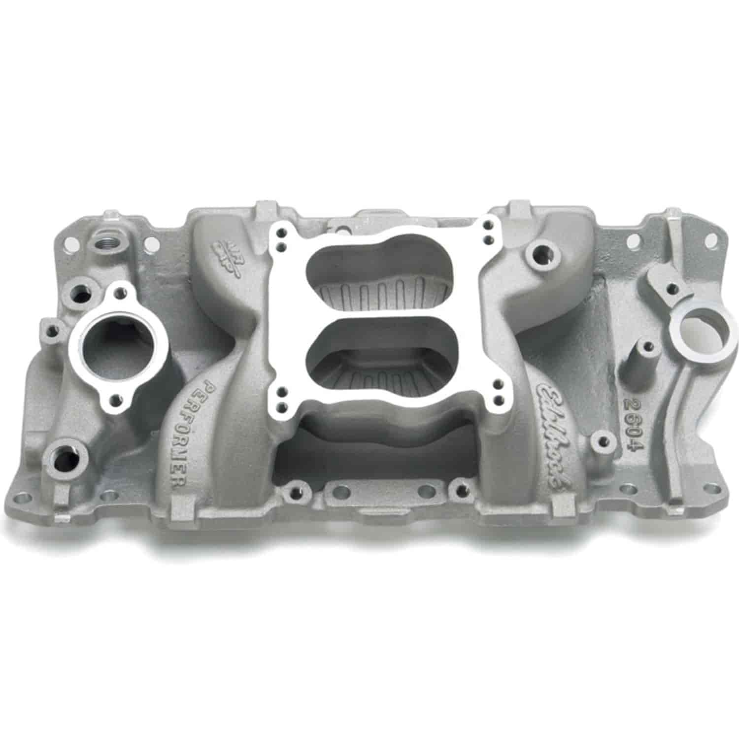 Edelbrock 2604: Performer Air-Gap Intake Manifold for SBC with 1987-95 Cast  Iron Heads - JEGS
