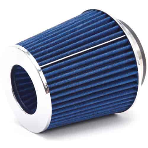Universal Blue Medium Conical Air Filter with 6.70" Overall Length for 3",3.5", and 4" Air Intake Systems