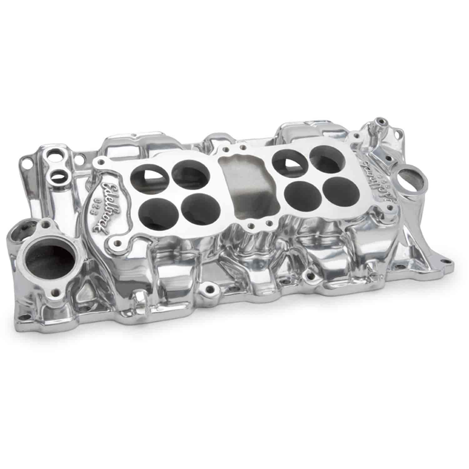 Performer Intake Manifold Dual Quad, 1500-5500 rpm, Polished