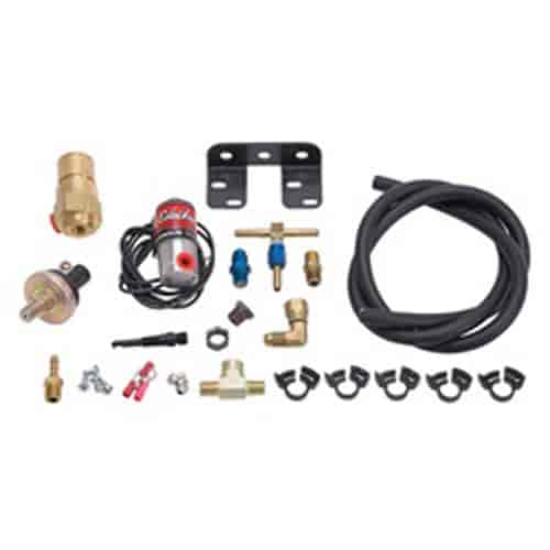 Nitrous Wet to Dry Conversion Kit Includes Nozzle, Solenoid, Jets, Adjustable Hobbs Pressure Switch & Mounting Hardware