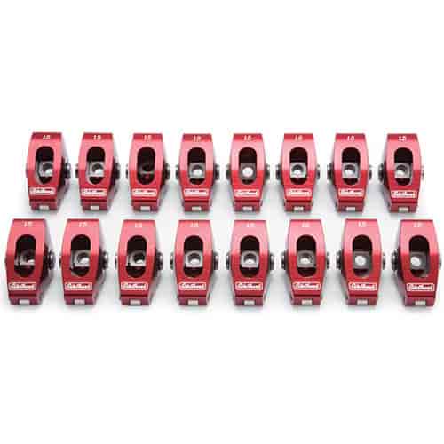 Wide Body Red Roller Rocker Arms for Small Block Chevy