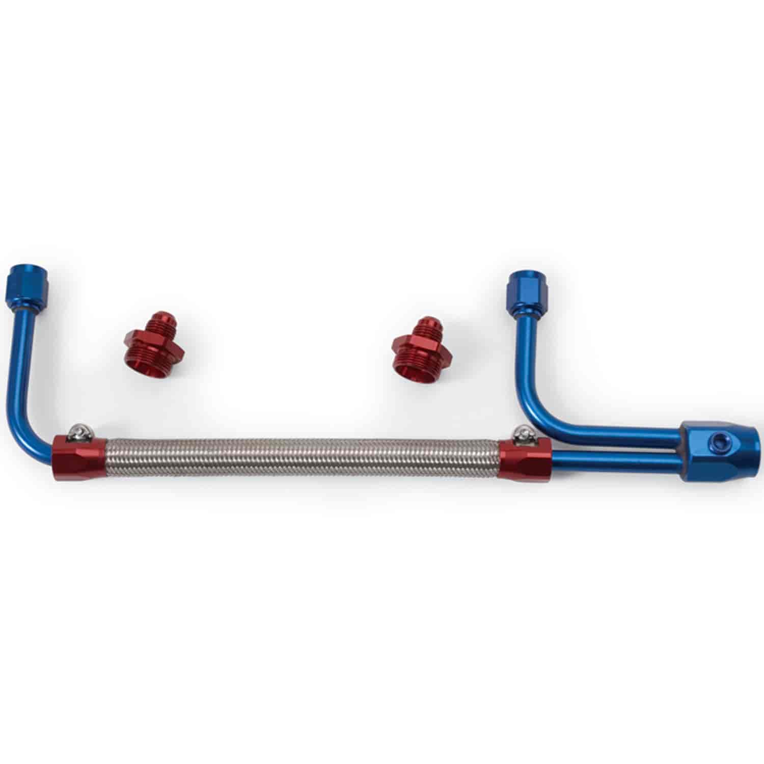 Adjustable Dual-Feed Fuel Line Kit for Holley
