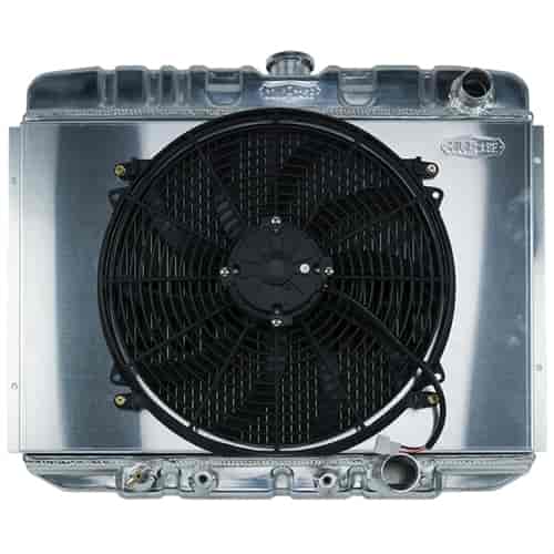 Aluminum Performance Radiator with Fan 1967-1970 Ford Mustang