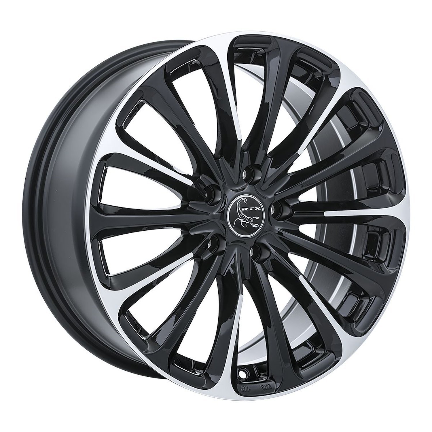 081667 RTX-Series Poison Wheel [Size: 16" x 7"] Black Machined Finish