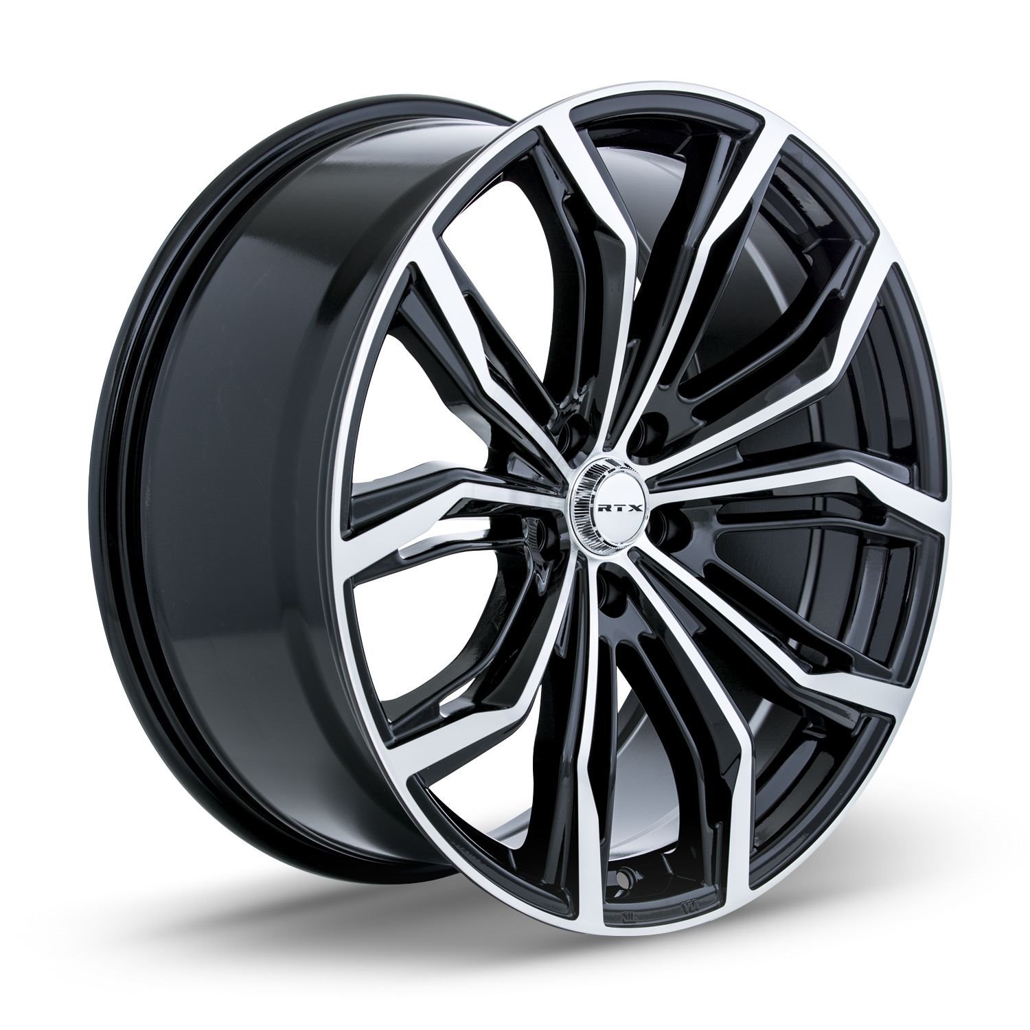 081924 RTX-Series Black Widow Wheel [Size: 17" x 7.50"] Black Machined Finish