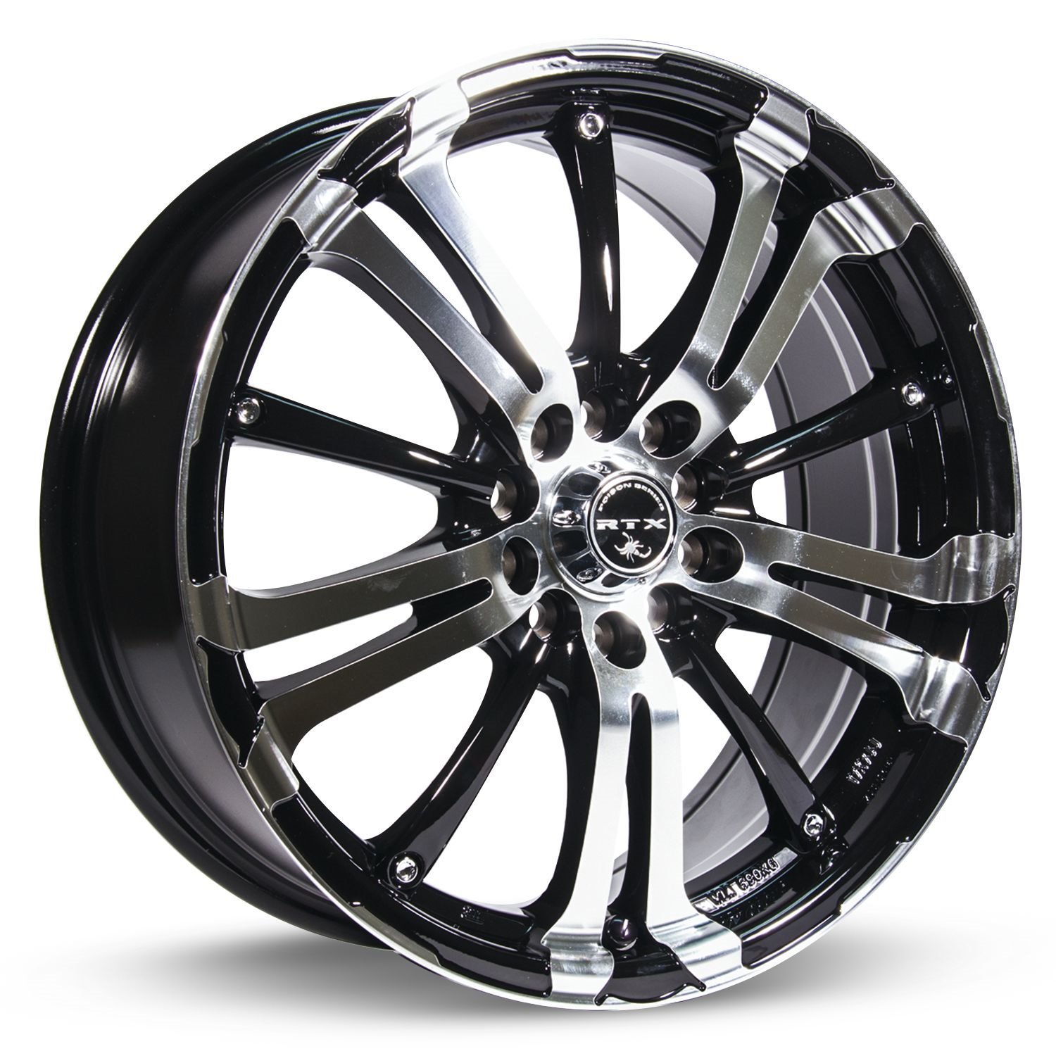 082677 RTX-Series Arsenic Wheel [Size: 18" x 7.50"] Black Machined Finish