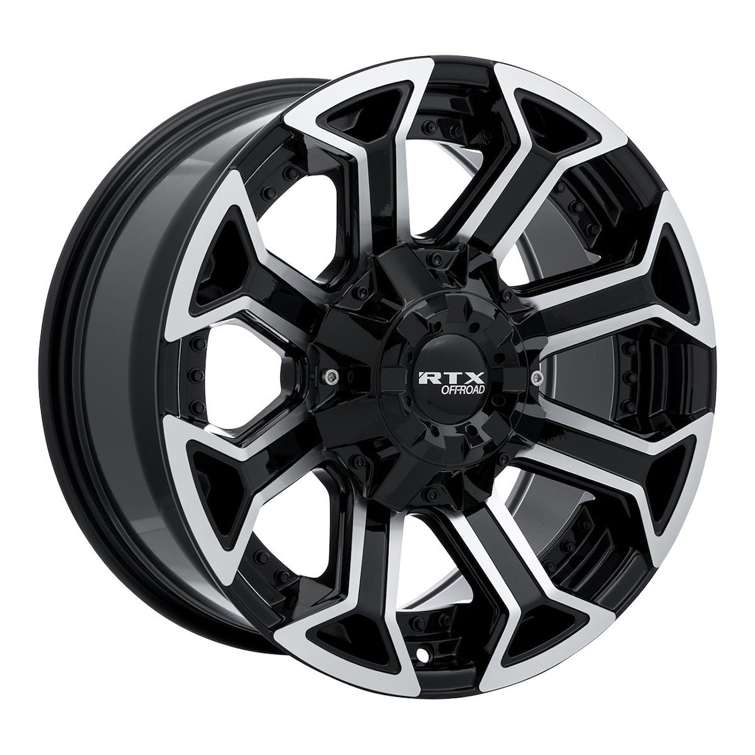 082948 Off-Road Series Peak Wheel [Size: 18" x 9"] Gloss Black Machined Finish