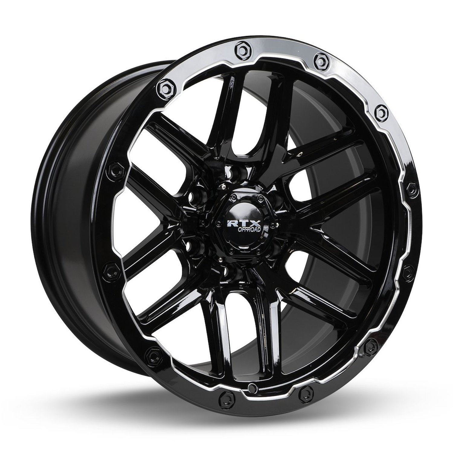 082978 Off-Road Series Volcano Wheel [Size: 18" x 9.50"] Gloss Black Milled Edge Finish