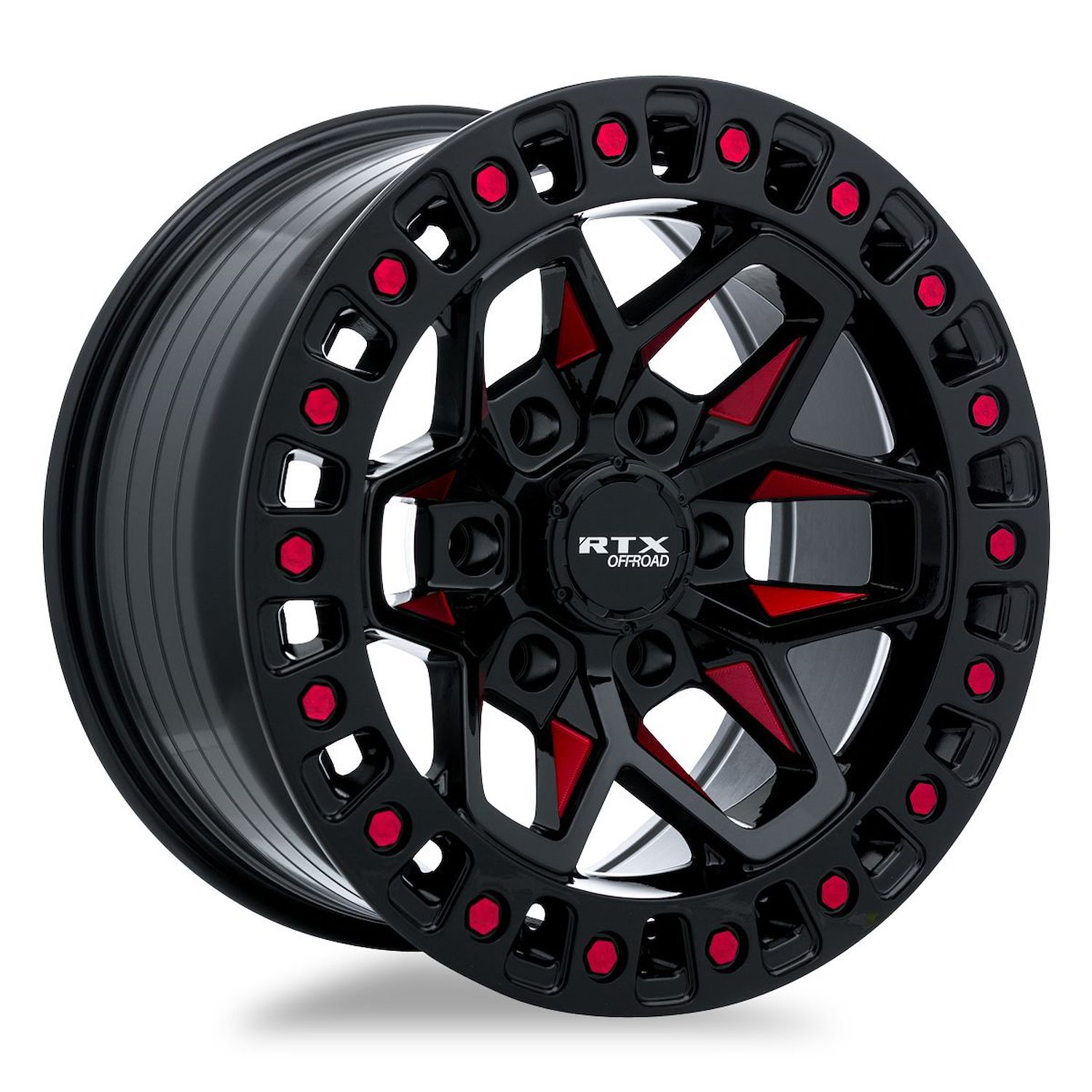 083032 Off-Road Series Zion Wheel [Size: 20" x 9"] Black Milled Red Finish