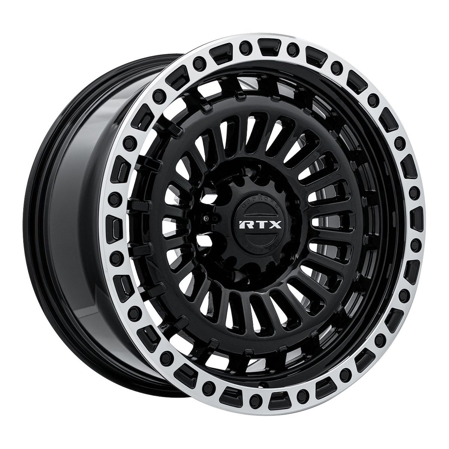 083131 Off-Road Series Moab Wheel [Size: 17" x 9"] Gloss Black Machined Lip Finish