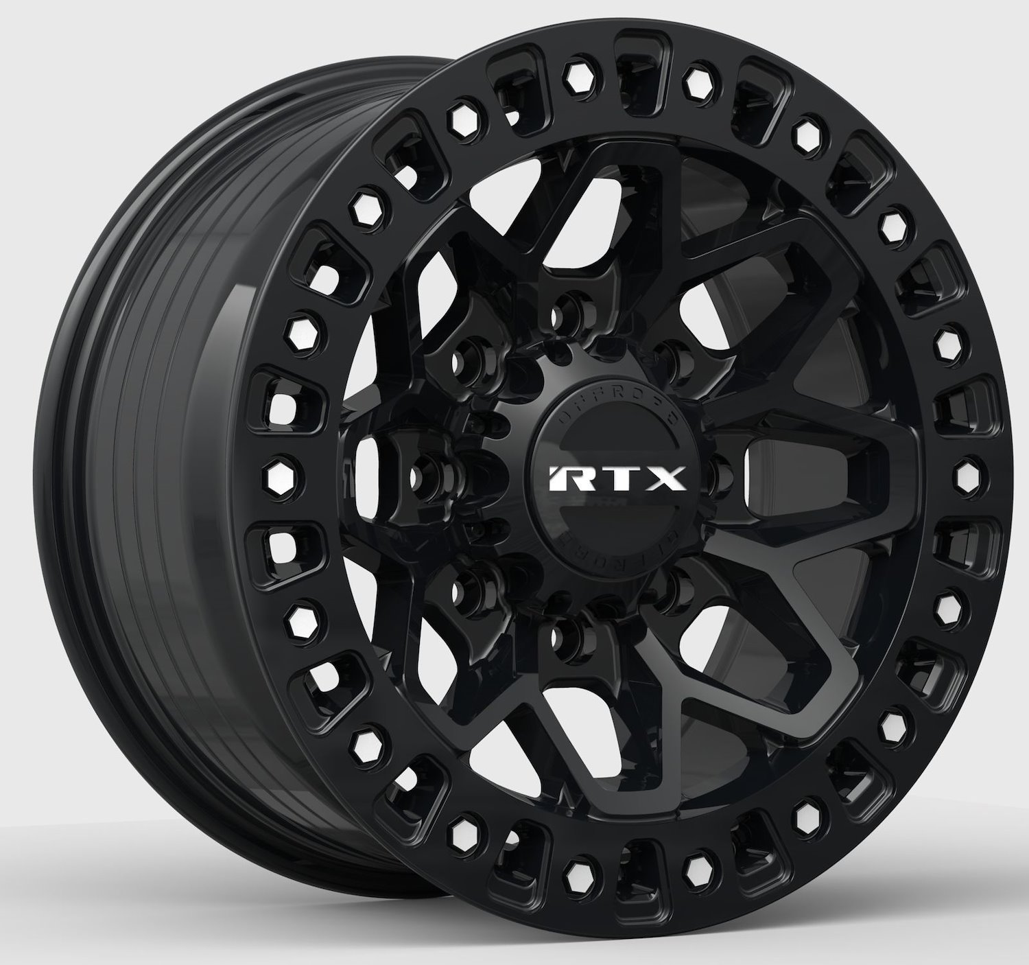 083189 Off-Road Series Zion Wheel [Size: 17" x 9"] Gloss Black Milled Rivets Finish