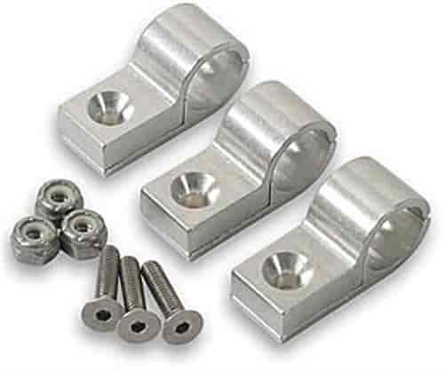 Polished Aluminum Line Clamps 1/4