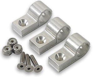 Polished Aluminum Line Clamps 9/16"