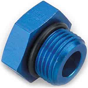 Blue Port Plug with O-Ring Seal Size: -8AN