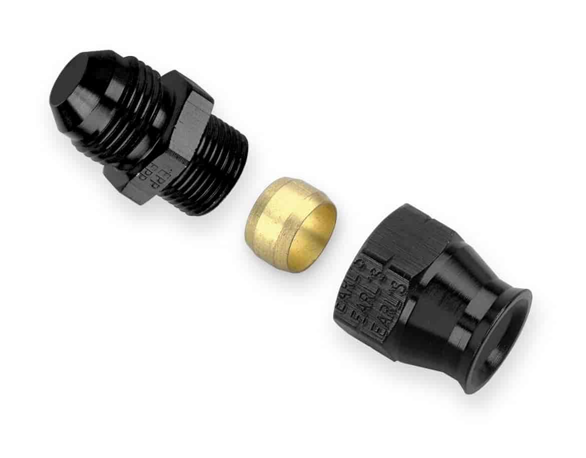Ano-Tuff Hard-Line to AN Adapter Fitting -8AN Male to 3/8" Tube