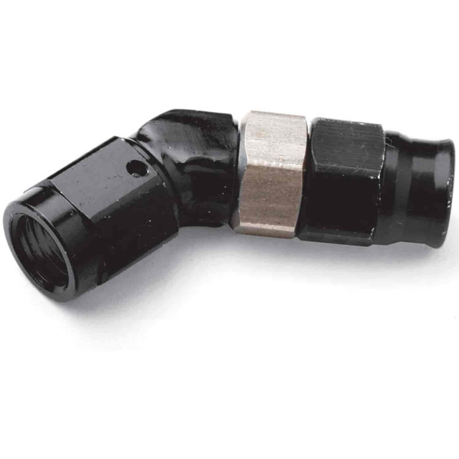 Ano-Tuff Speed-Seal Low Profile 45 Degree Hose End