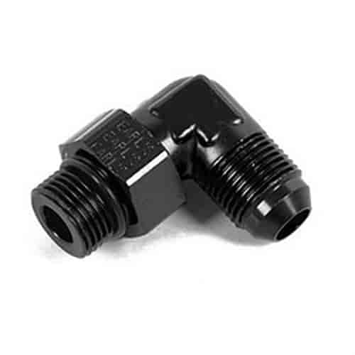 Ano-Tuff 90° Carb Inlet Fitting -6AN Male Flare to 9/16"-24 Swivel